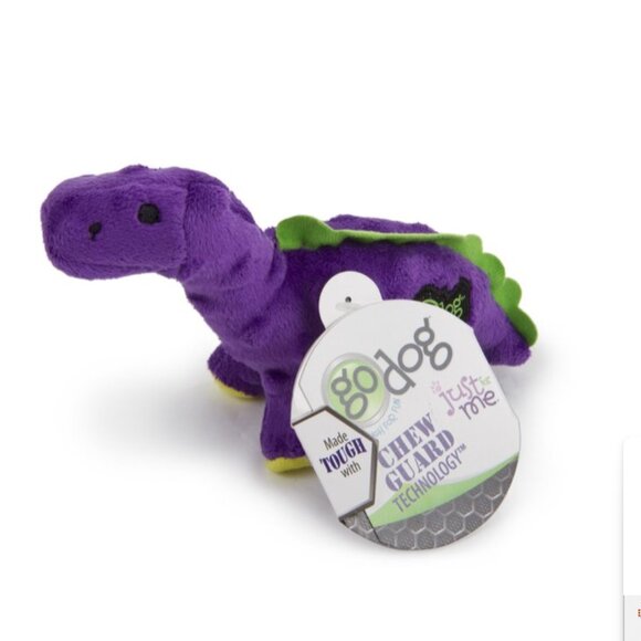 goDog Just For Me Dinos Bruto Squeaky Plush Dog Toy, Chew Guard Technology - Picture 5 of 5